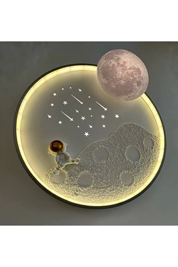 Işıksan Lighting  ASTRONAUT LED REMOTE CONTROLLED CEILING CHANDELIER WITH 3 LIGHT COLOR TONES