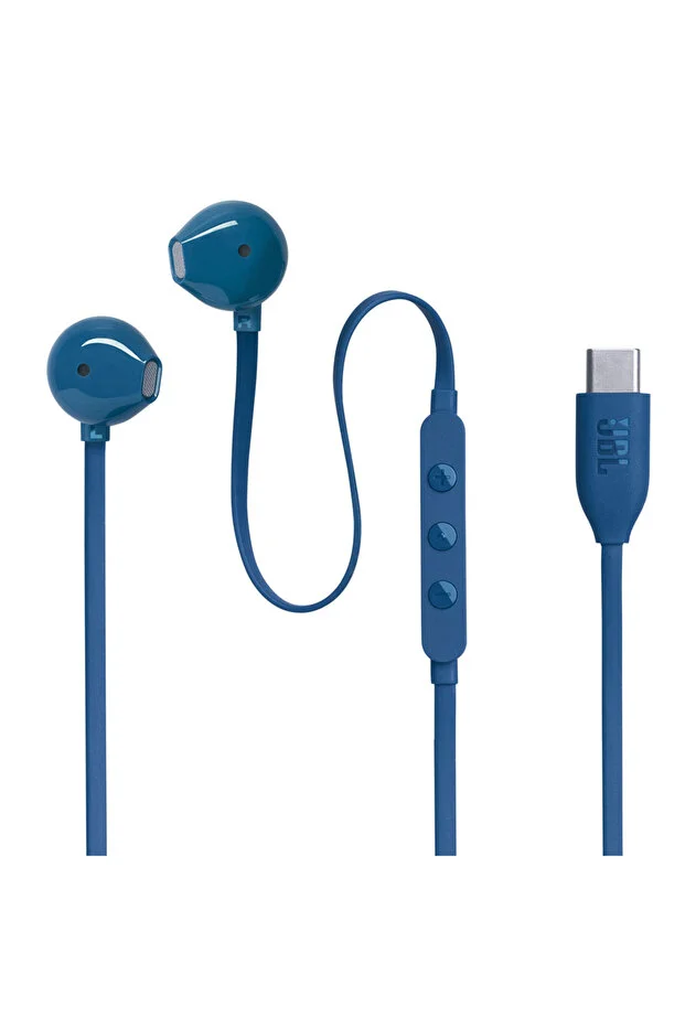 JBL Tune 305C Blue Type-C Wired Earbuds Headphones