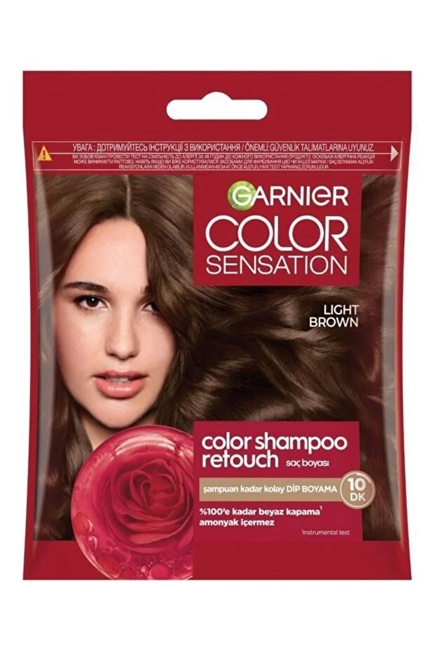 L'Oreal Paris Color Shampoo Retouch Shampoo Easy-To-Apply Dye, Light Brown 5.0