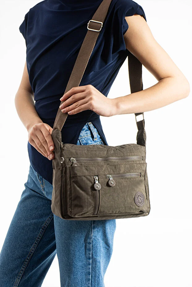 Klinkır Kılinkır Messenger Bag Multi-Pocket Cross Strap Rain Resistant Fabric KLNKR932