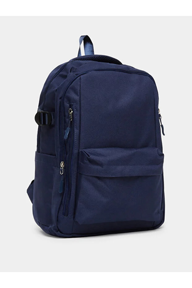 Styli Navy Blue Large-Capacity Backpack