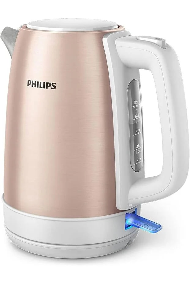 Philips Daily Collection Kettle HD9350/96 - 2200W, 1.7L, Rose Gold/White
