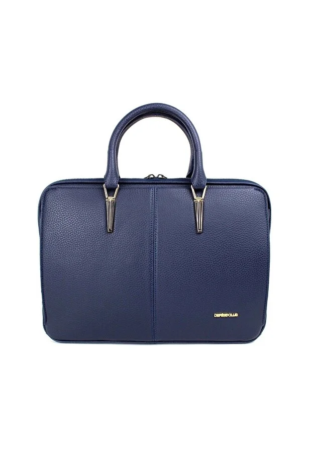 deri,se club Women's Navy Blue Strap File Briefcase 13 & 14 Inch Laptop and Briefcase
