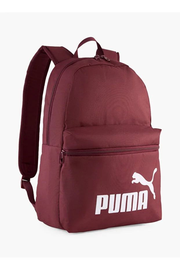 Puma Logo Print School Backpack with Adjustable Shoulder Straps and Zip Closure - W 32 x H 44 x D 16 cm
