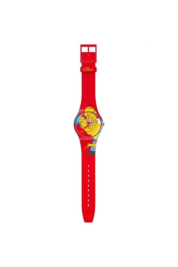 Swatch Unisex Analogue Quartz Movement Watch with Bio-sourced 41mm Case and Silicone Bracelet