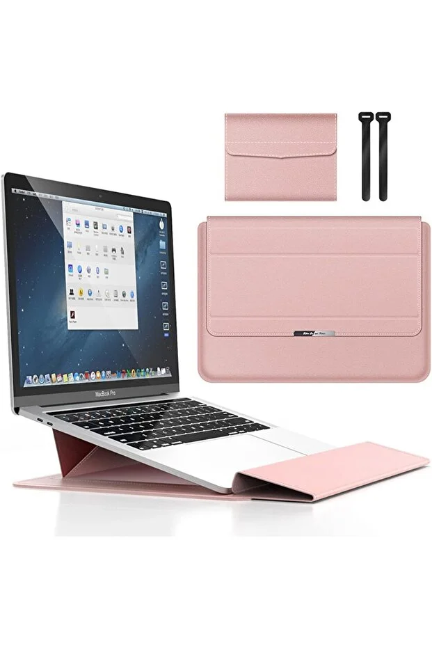 TEKNETSTORE MacbookAir13.6 M2-m3 Chip 2022/2024 A2681 A3113 - Leather Magnet Stand Bag