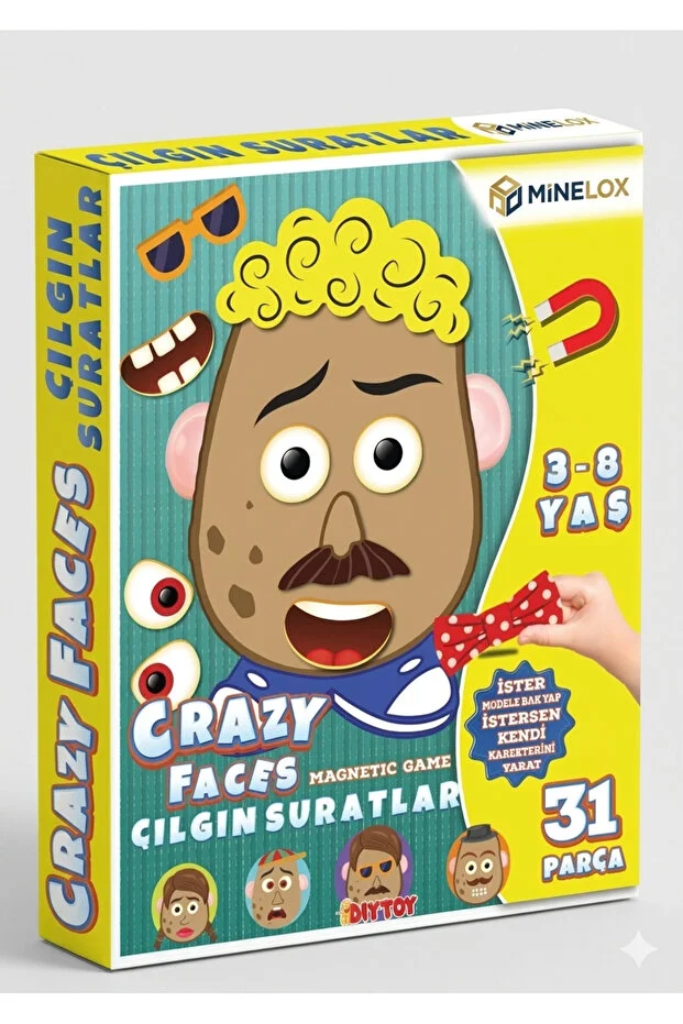minelox Crazy Faces Crazy Faces Magnetic Game