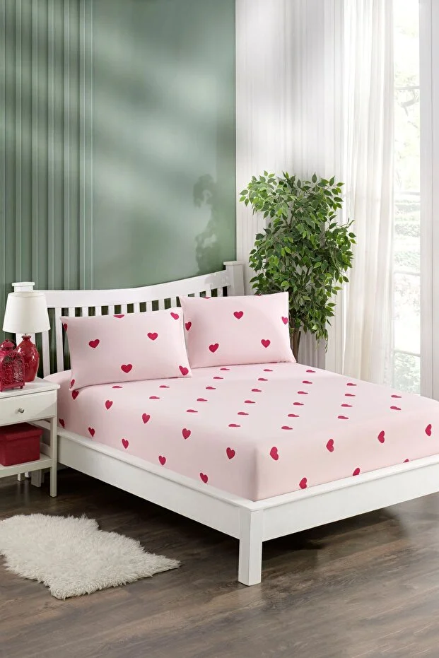 Valezium Madonna Printed Fabric Elastic Fitted Padded Sheet Set