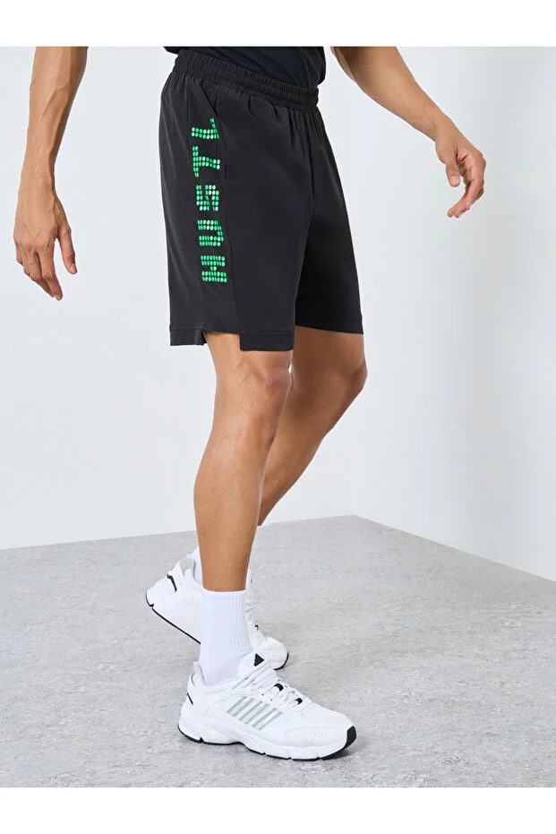 Styli Workout Shorts with Print Detail