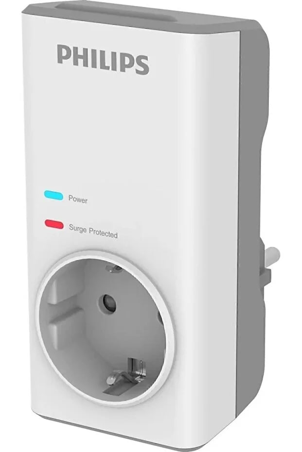 Philips Single Current Protected Socket 1140jul Overvoltage Protected Safety Shutter Chp7010w White