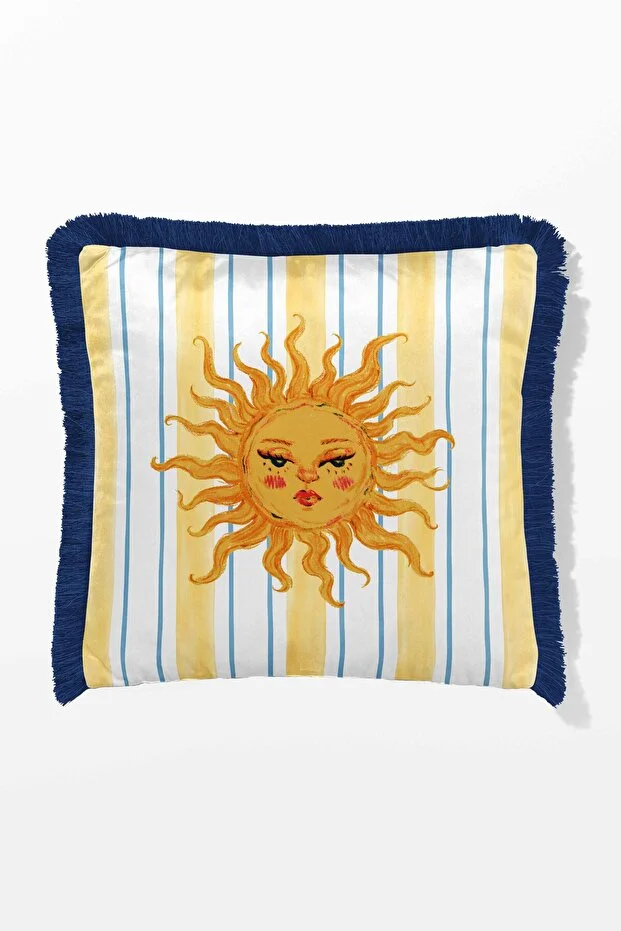 Pilloveland Fringed Cushion Cover 43*43 cm - Lady Sun
