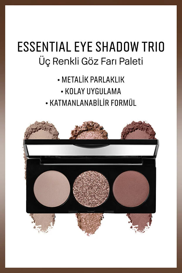 Bobbi Brown Essential Eye Shadow Palette - Three-Color Eyeshadow Palette - Smokey Plum 6g