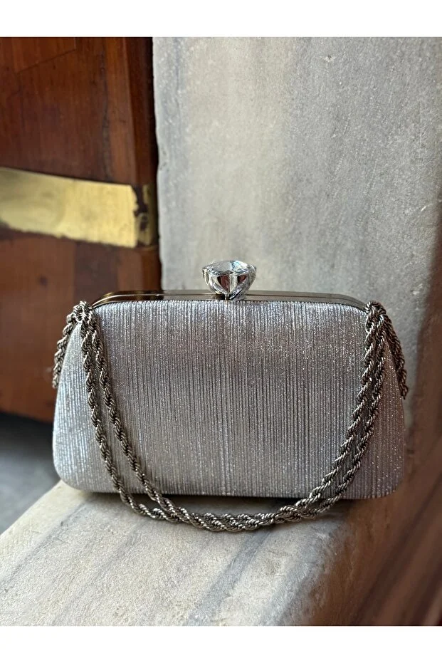 Millacom Sparkly Chain Strap Women Evening Bag Evening Clutch Bag