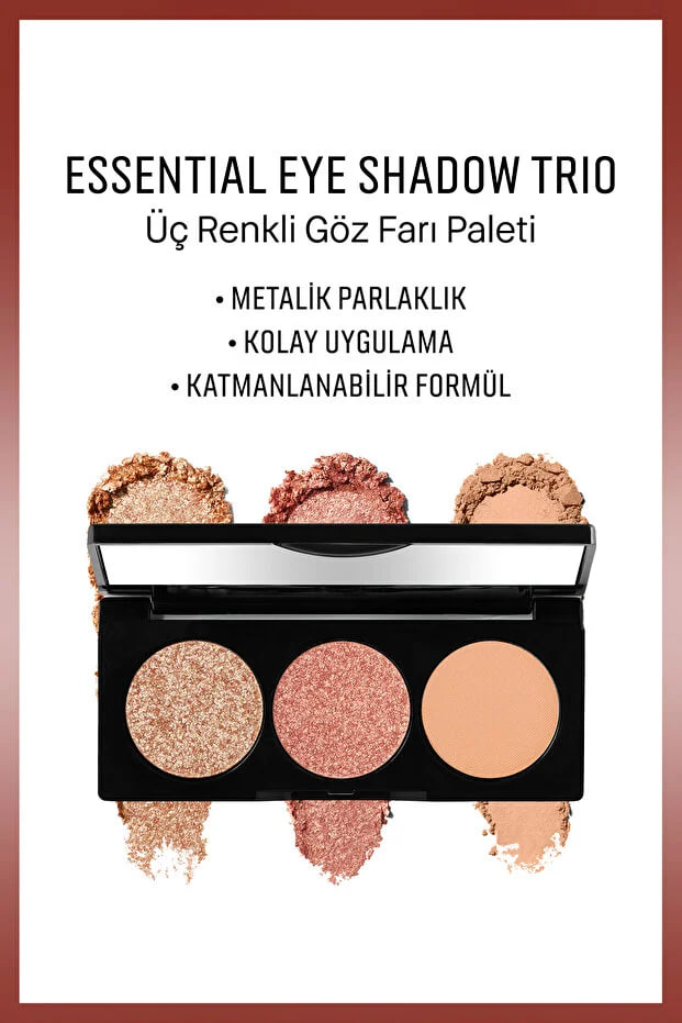 Bobbi Brown Essential Eye Shadow Palette - Three-Color Eyeshadow Palette - Soft Coral 6g