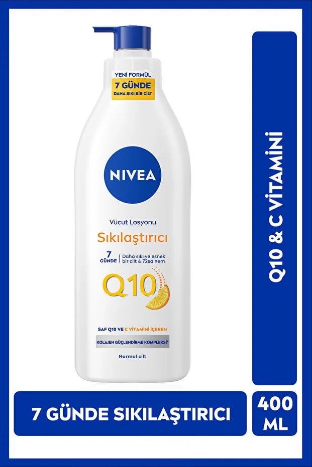 Watsons NIVEA Q10 Firming Body Lotion 400ml, Firming in 7 Days, 72 Hours Moisturizing, Vitamin C, Supple Skin.