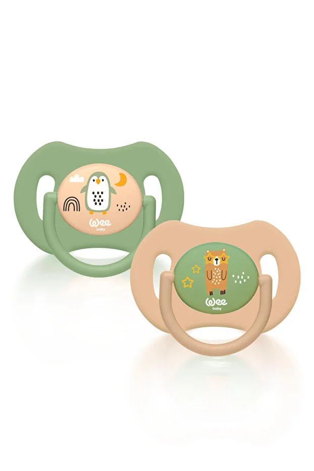 Wee Baby Duo Symmetrical Tip Silicone Pacifier 6-18 Months