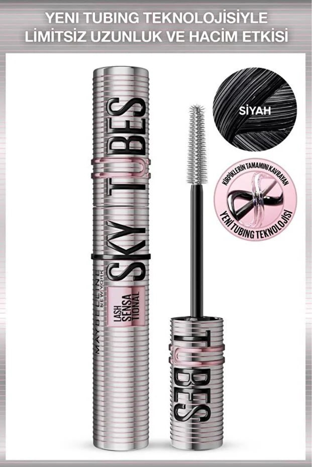 L'Oréal Paris Lash Sensational Sky Tubes Mascara - Tubing Mascara That Gives Unlimited Length and Volume