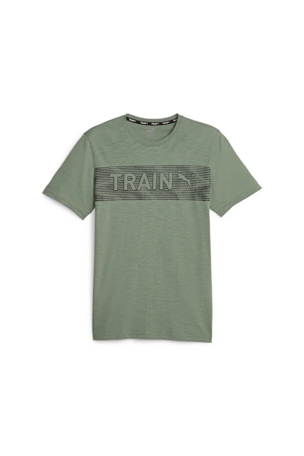 Puma Mens Training Graphic T-shirt Concept - Green
