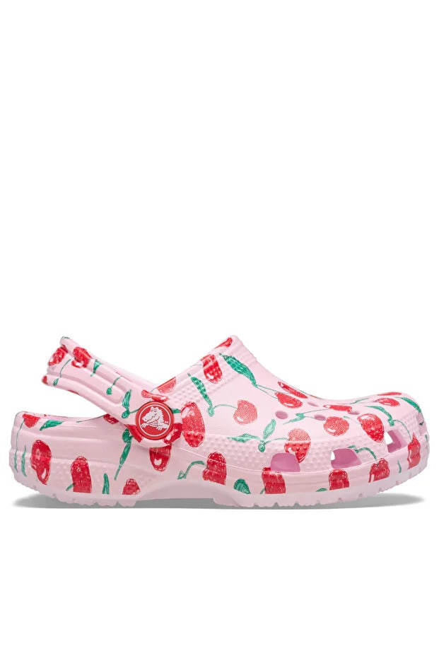 Crocs Cherry Patterned Classic Sabo Slippers