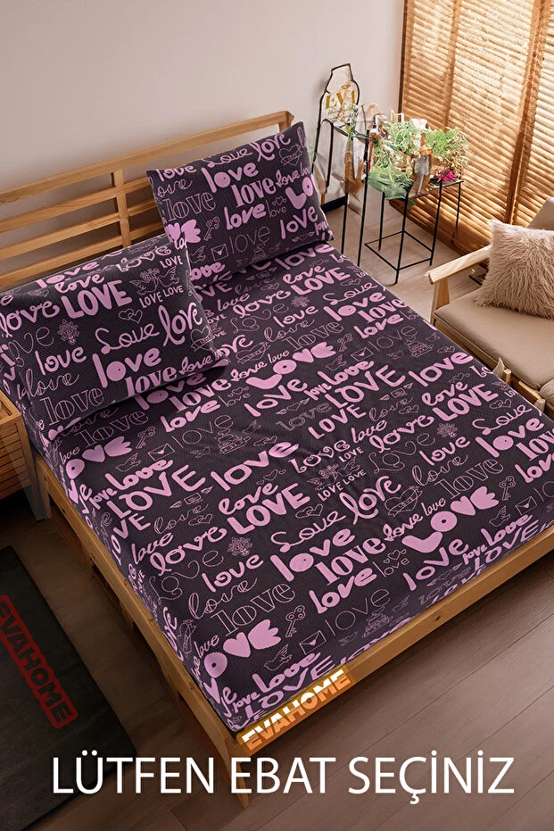 Lorien Love Patterned Fitted Sheet Set Single / Double / King Size