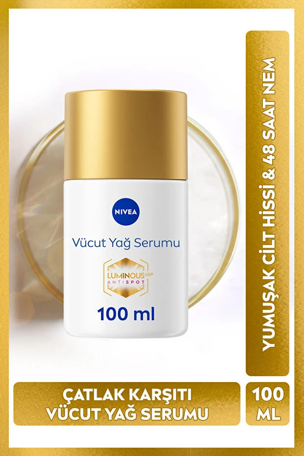 Watsons NIVEA Luminous630 Anti-Stretch Mark Body Care Oil Serum 100ml, for Pregnancy, Weight Change, and Stretch Mark