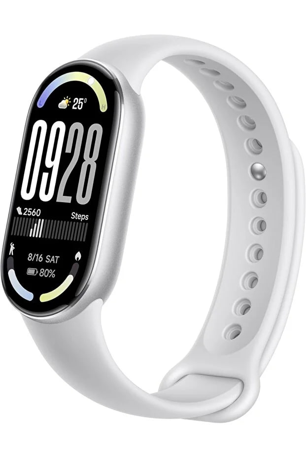 Xiaomi Smart Band 10 Glacier Silver | 1.72'' AMOLED Narrow-edge Quadrilateral Display | Professiona