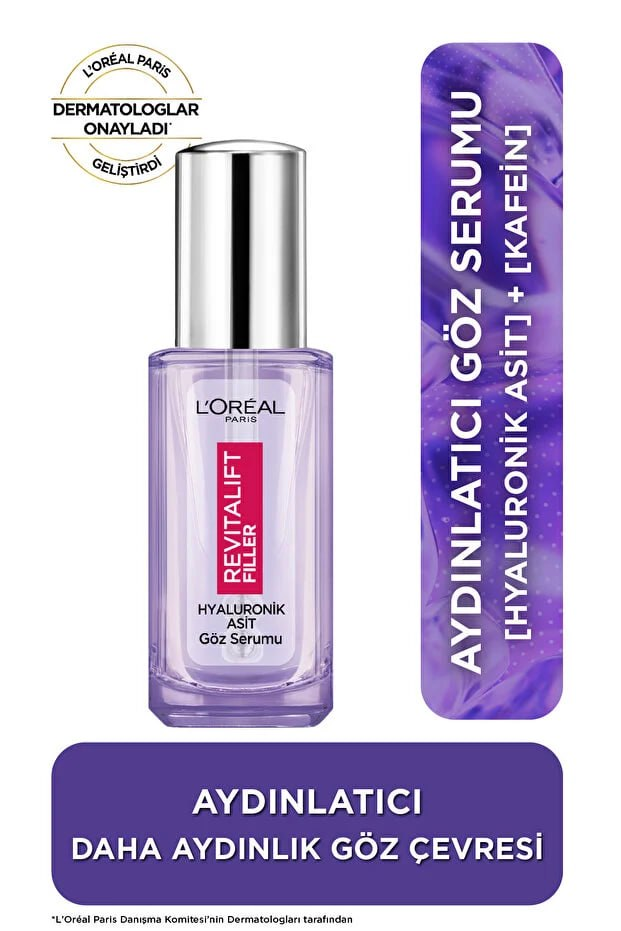 L'Oreal Paris Revitalift Filler [Hyaluronic Acid+Niacinamide+Pure Caffeine] Brightening, Anti-Wrinkle