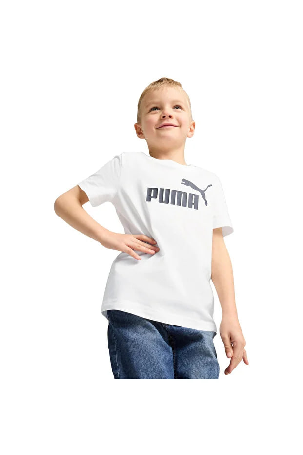 Puma T-shirt Puma Ess No. 1 Logo Tee Ps, White, Kids