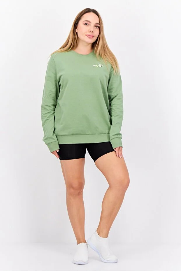 Puma Women Regular Fit Outdoor Sweatshirts, Light Olive